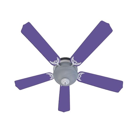 Emblem 52 in. New Kids Room Decor Ceiling Fan; Purple & Violet EM983738